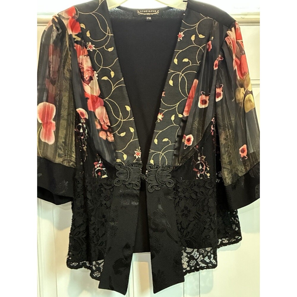 Studio VK Jacket Fairygrunge Sheer Lace Dark Romance Y2K Floral Whimsy PM